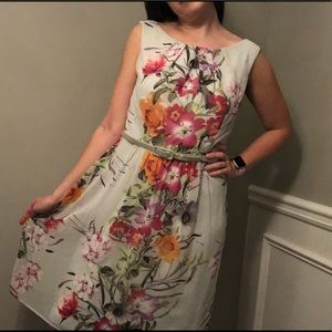 Connected Apparel Floral Dress